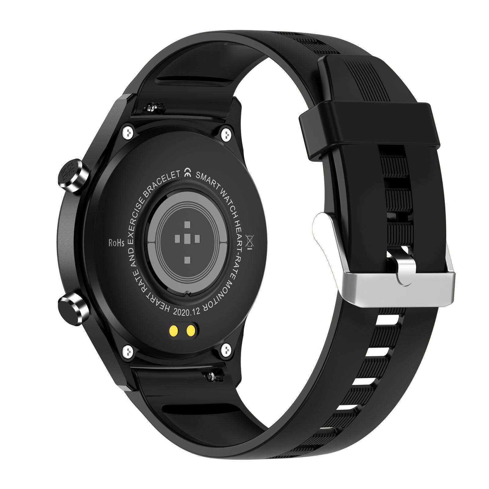E13 Full Bluetooth Fitness Tracker Bracelet Wristband IP68 Black Silicone