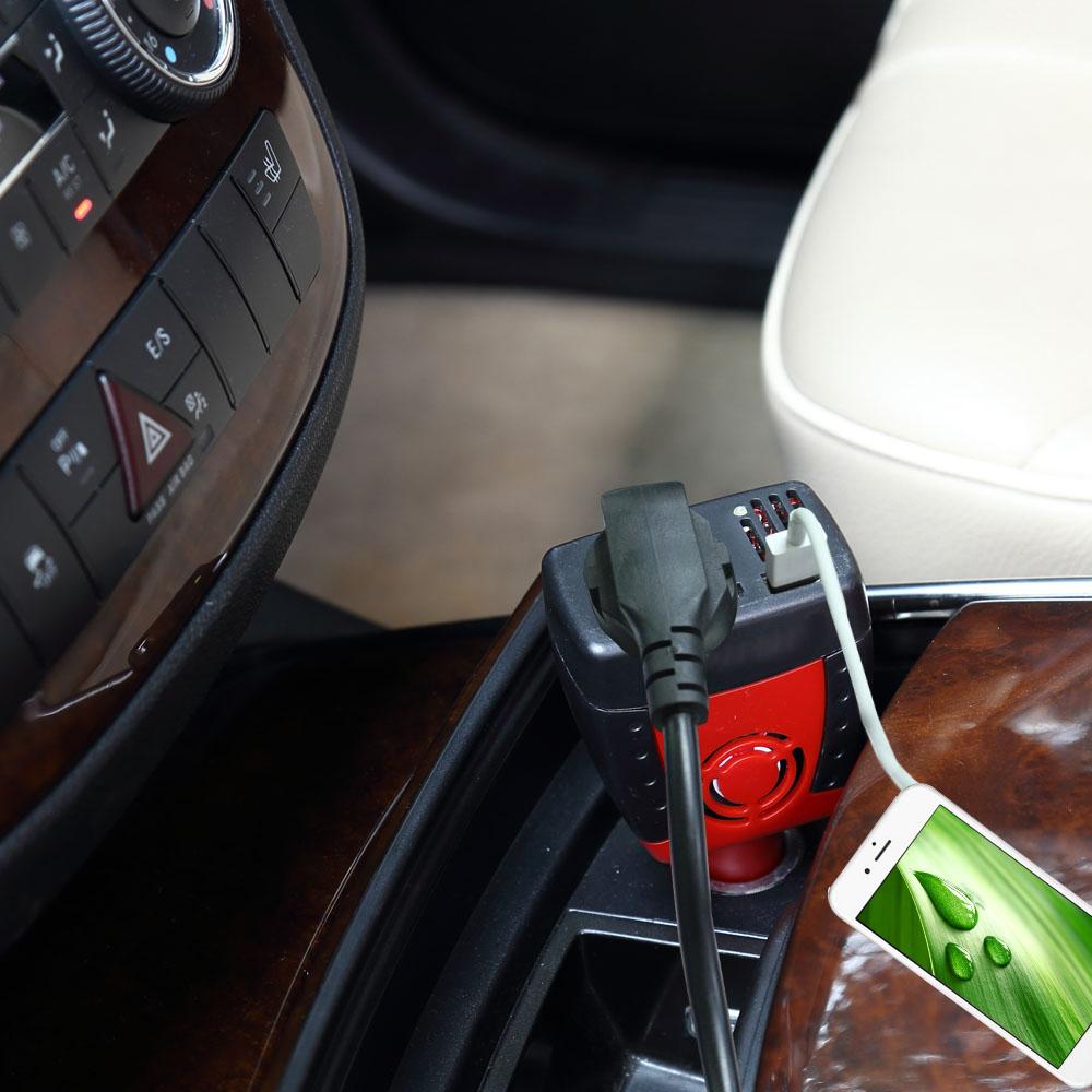 150W DC 12V to AC 110V Inverter Auto Voltage Converter Car Power Inverter Adapter with Cigarette Lighter