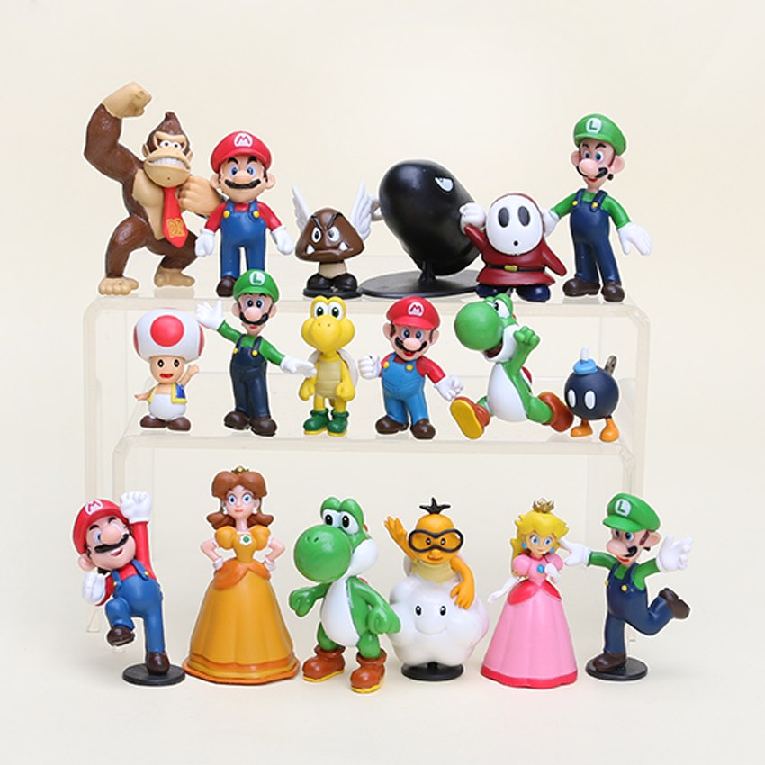 Mô hình 18 Nhân Vật Trong Game Super Mario
