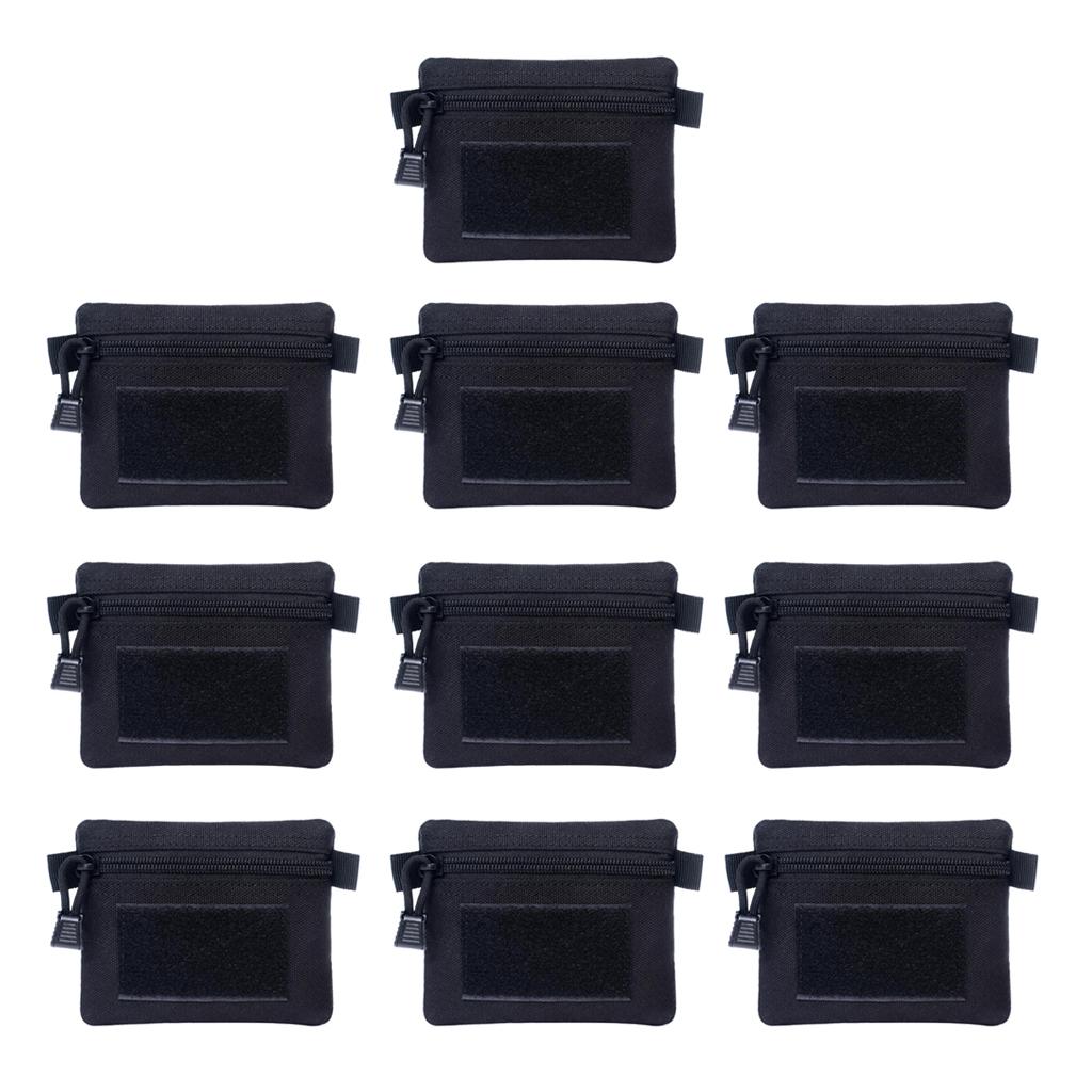 10pcs Wallet Key Pouch Molle Gadget Pouch Accessory Bags