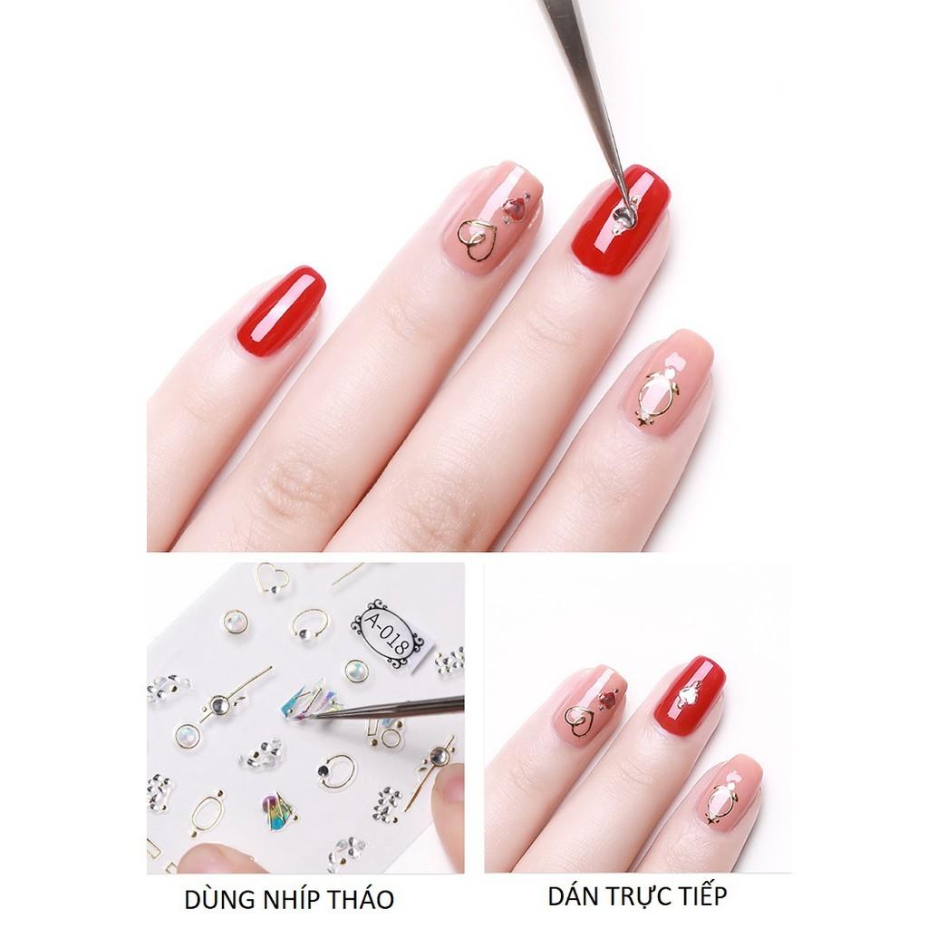 Sticker nails - hình dán móng 3D lông vũ