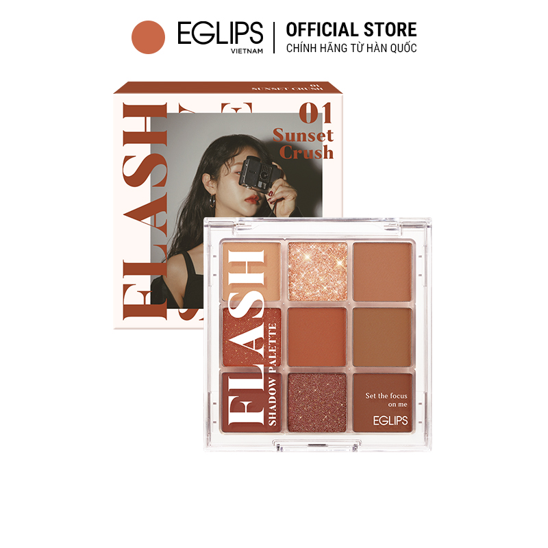 Bảng phấn mắt Eglips Flash Shadow Palette 8.1g – #01 Sunset Crush