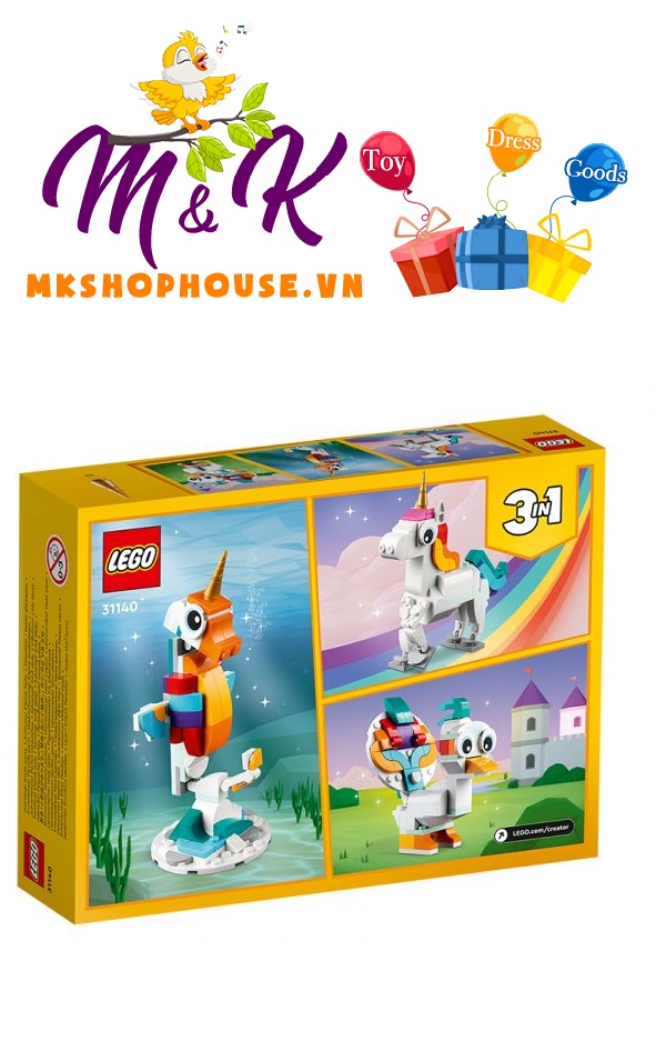 LEGO Creator 31140 Kỳ Lân Sắc Màu (145 chi tiết)