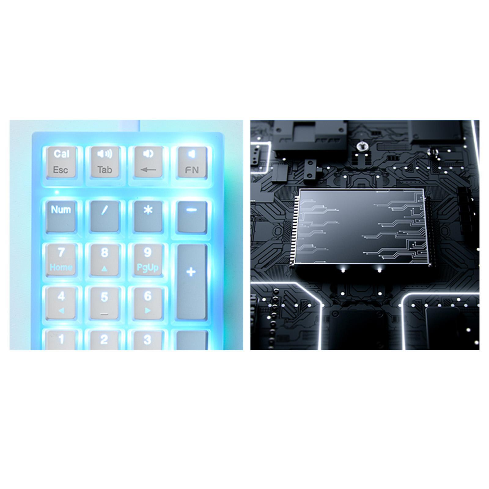 Wired Numeric Keypad Waterproof Portable for Office Home Desktop