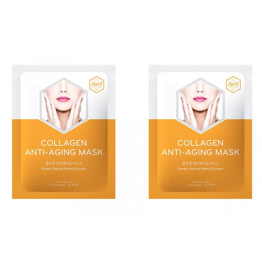 Combo 2 mặt nạ Avif dưỡng da giảm lão hóa - Avif collagen anti-aging mask 21g