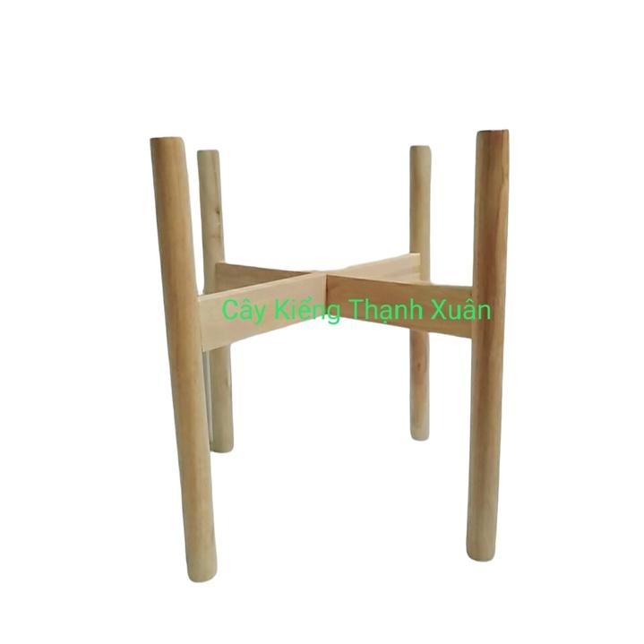 Kệ đôn để chậu cây bằng gỗ/ Giá để chậu hoa , Cây Cảnh KT R 35x Cao 34 x lọt lòng 30,5cm, không dĩa gỗ