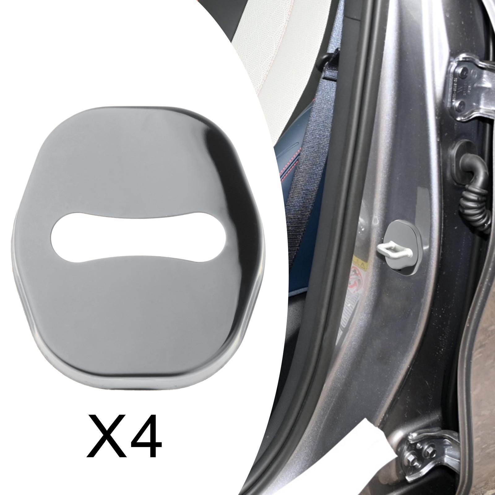 4Pcs Car Door Lock Cover Decor Metal for Byd Yuan Plus Atto 3