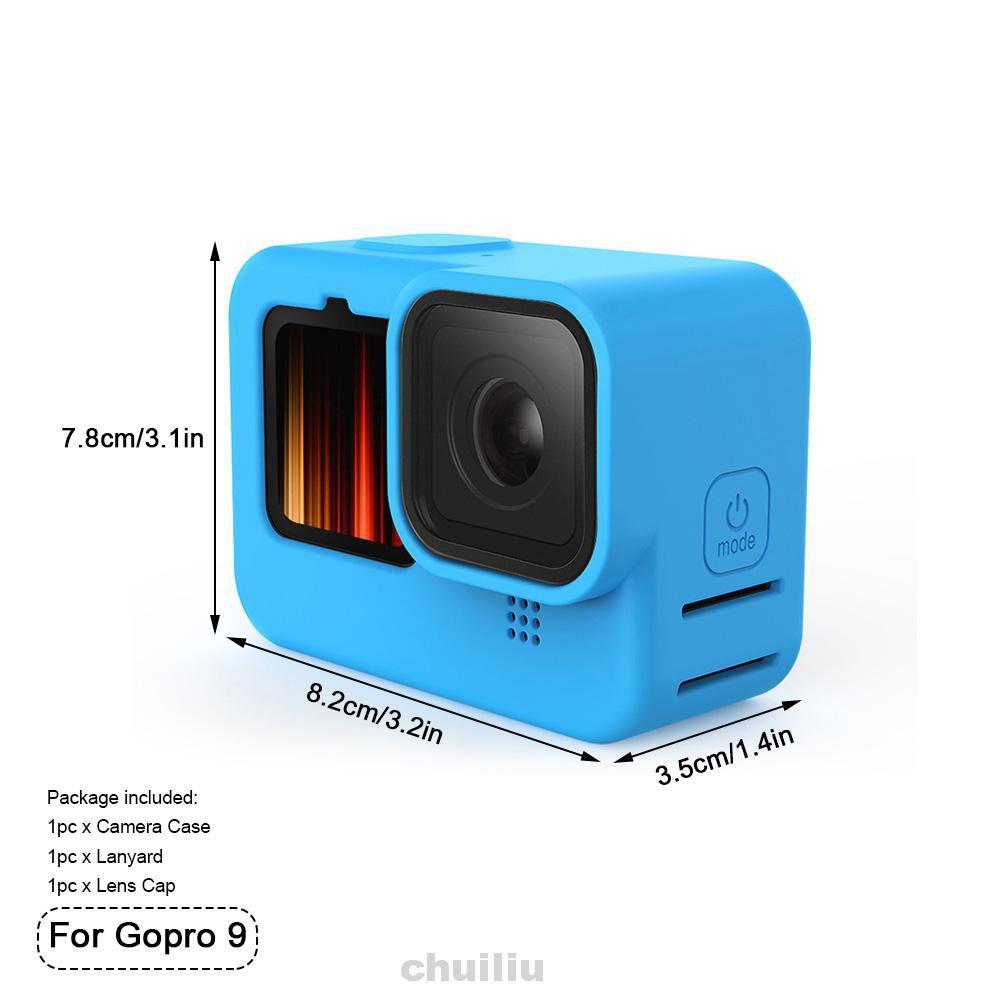 Vỏ Bảo Vệ Bằng Silicon Kèm Dây Đeo Cho Gopro9