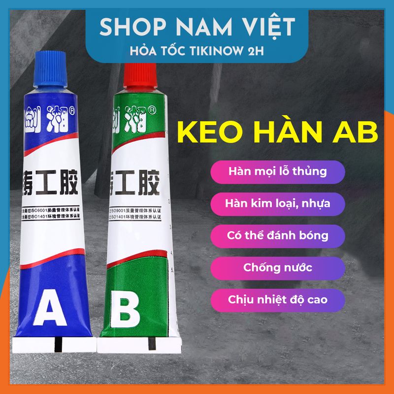 Keo Hàn AB Siêu Cứng, Hàn Sắt Thép Nhôm Nhựa