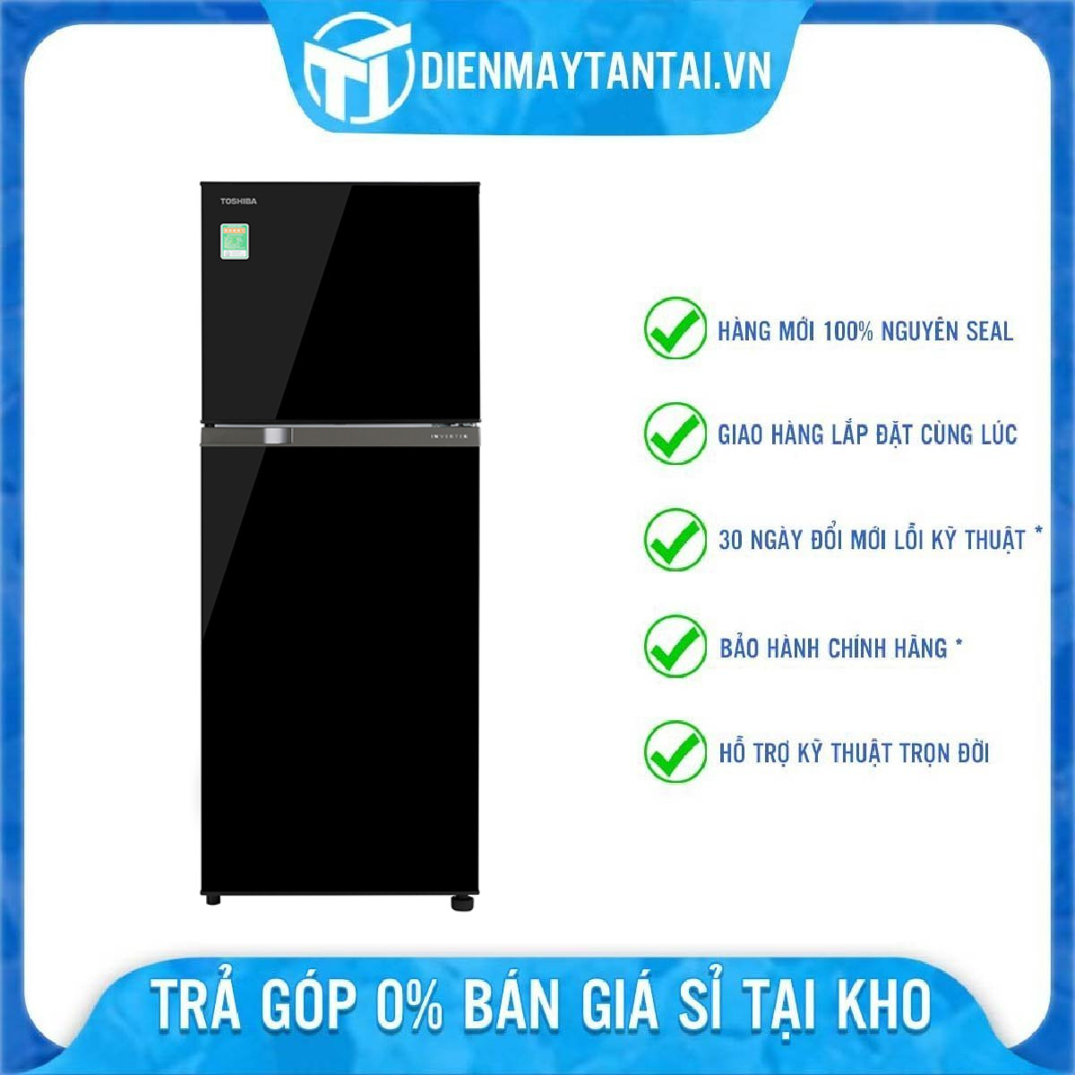 Tủ lạnh Toshiba Inverter 233 lít GR-A28VM(UKG1)- Hàng chính hãng- Giao toàn quốc