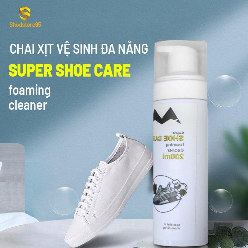 Chai xịt bọt vệ sinh giày , vệ sinh giày sneaker, đồ da, ghế nỉ, sofa - tặng bàn chải