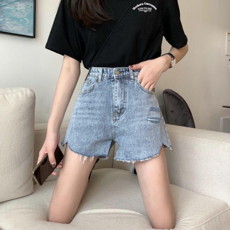 QUẦN SORT JEAN BIGSIZE QC XANH NHẠT LƯNG CAO MÃ 03