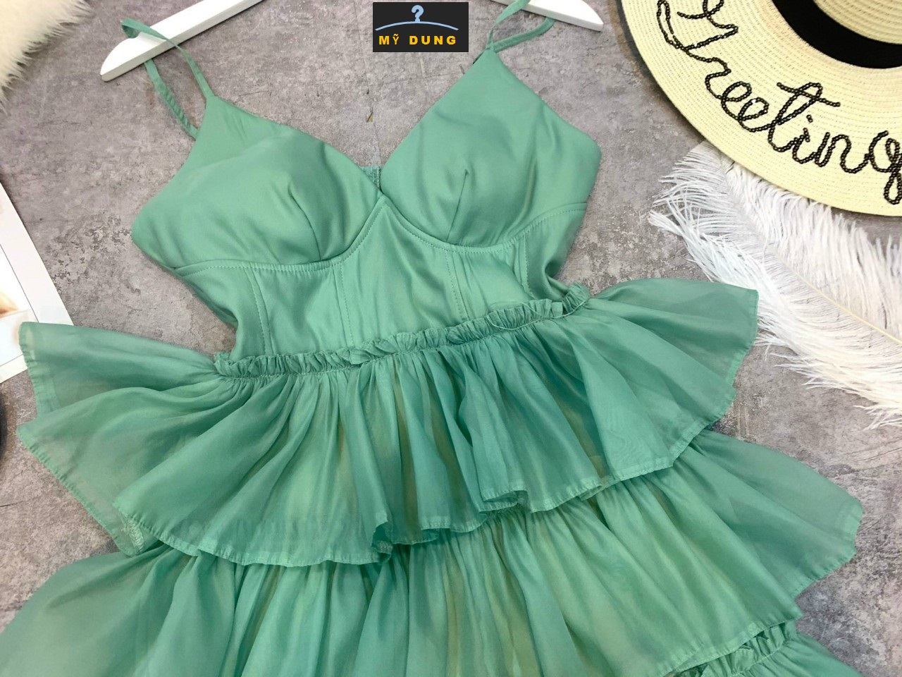 ĐẦM 2S XÈO TẦNG, CÚP NGỰC, CỰC KUTE, GỢI CẢM, GAM MÀU NGỌT NGÀO,TÔN MÀU DA