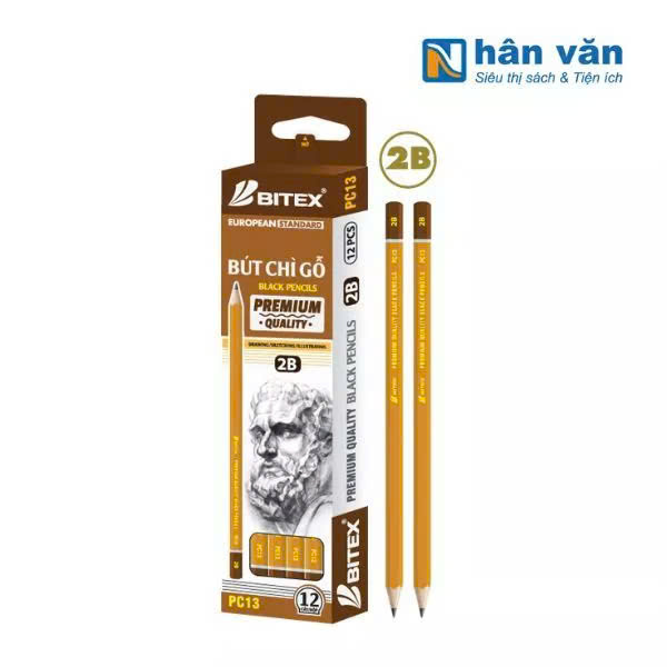 Bút Chì Mỹ Thuật 2B/4B/6B/8B Premium - 1 Cây