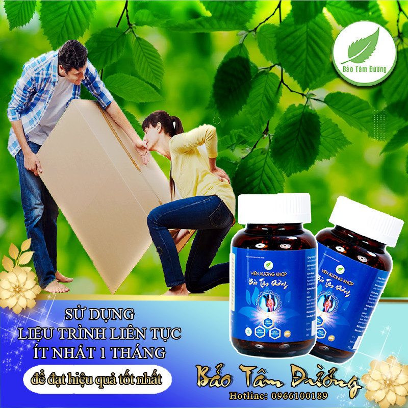 Viên uống Xương khớp Bảo Tâm Đường hỗ trợ mạnh gân cốt , cải thiện tình trạng phong thấp , thoái hóa khớp