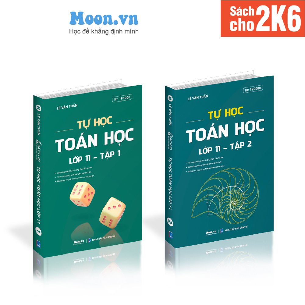 Combo Sách Tự học Toán học lớp 11 bản 2024 (2 tập) chương trình mới dành cho 2k7 | Sách ID