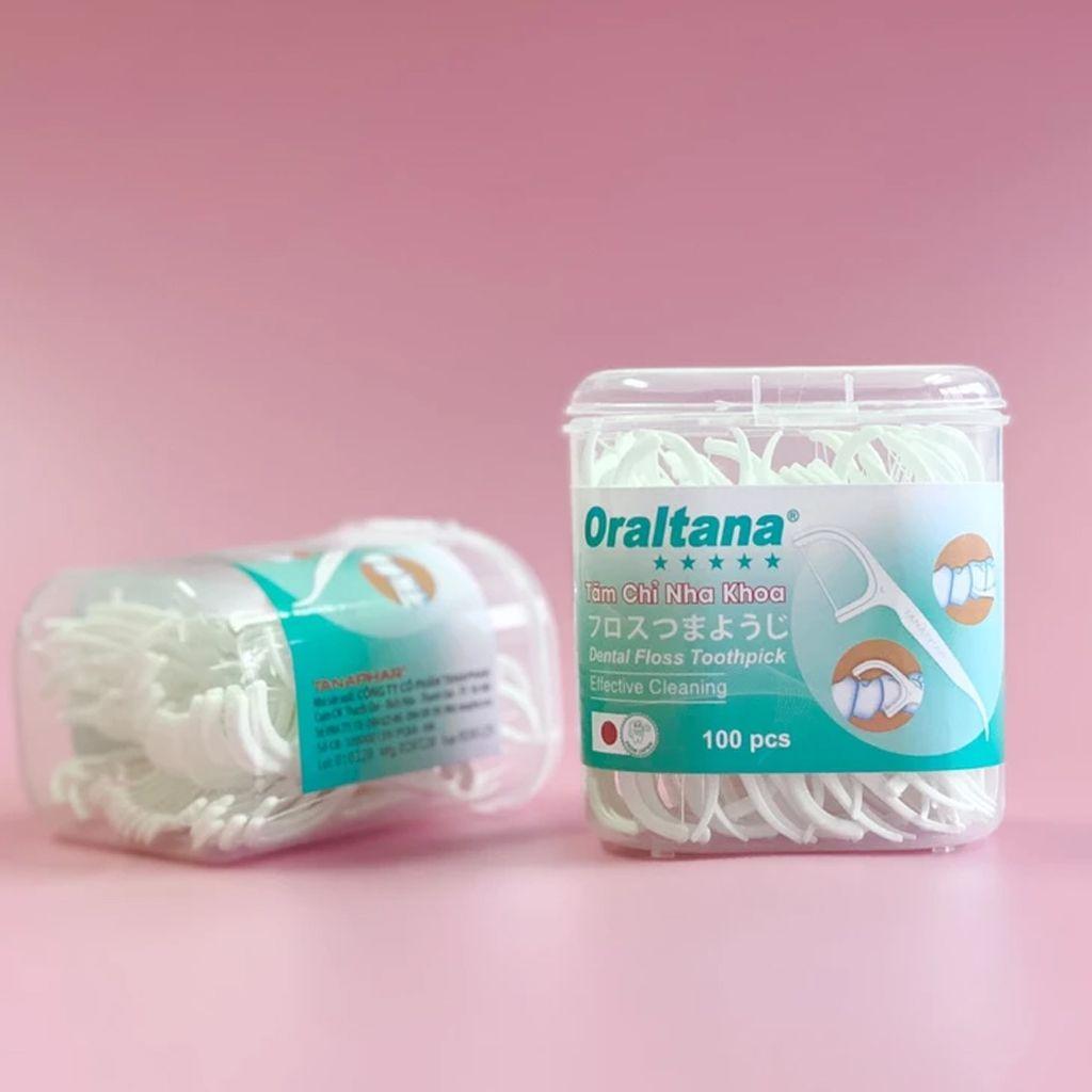 Tăm chỉ nha khoa Oraltana - Lọ 70 que - tăm kẽ răng OralTana, chăm sóc răng lợi tiêu chuẩn xuất Nhật