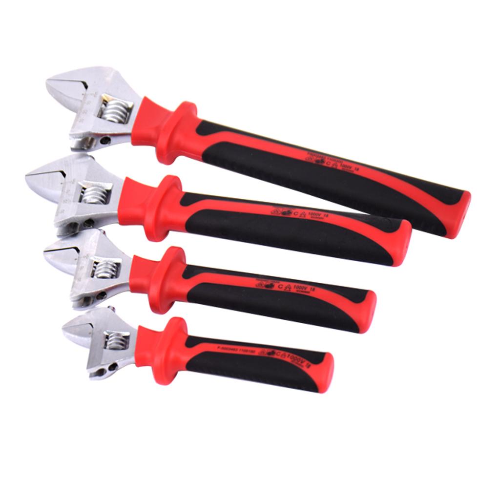 Adjustable Spanner Wrench Monkey Pipe Plumbers 1000V Insulated