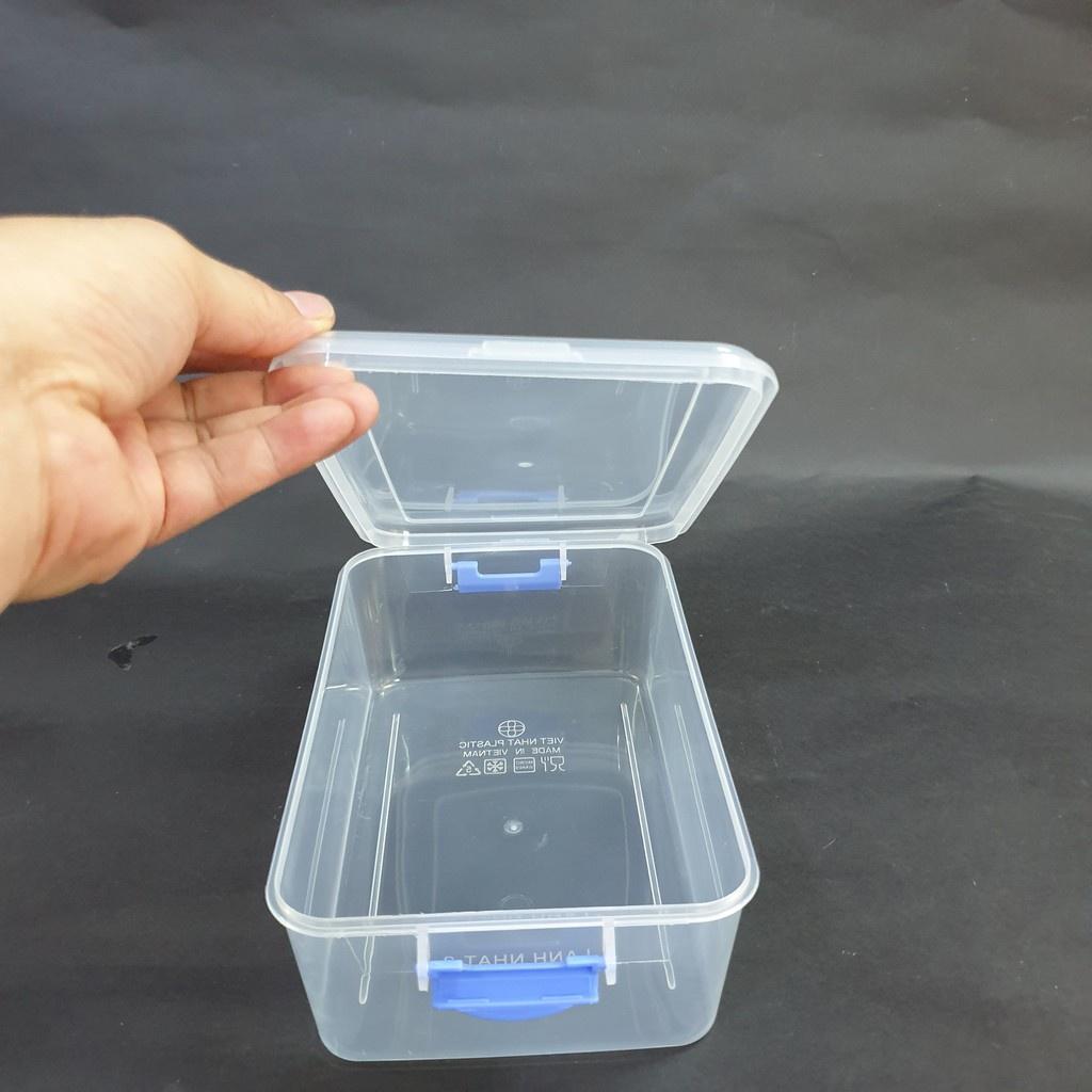 Hộp nhựa đa năng Việt Nhật , Hộp đựng thức ăn thực phẩm,để tủ lạnh có nắp khóa chắc chắn chất liệu nhựa PP cao cấp