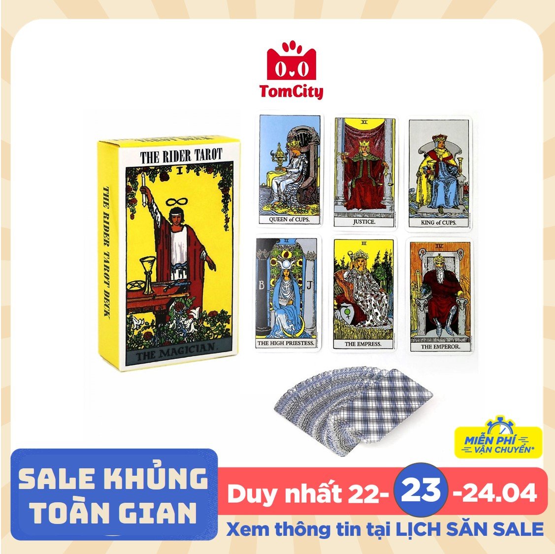 Bộ bài bói Tarot The Deck xem vận mệnh