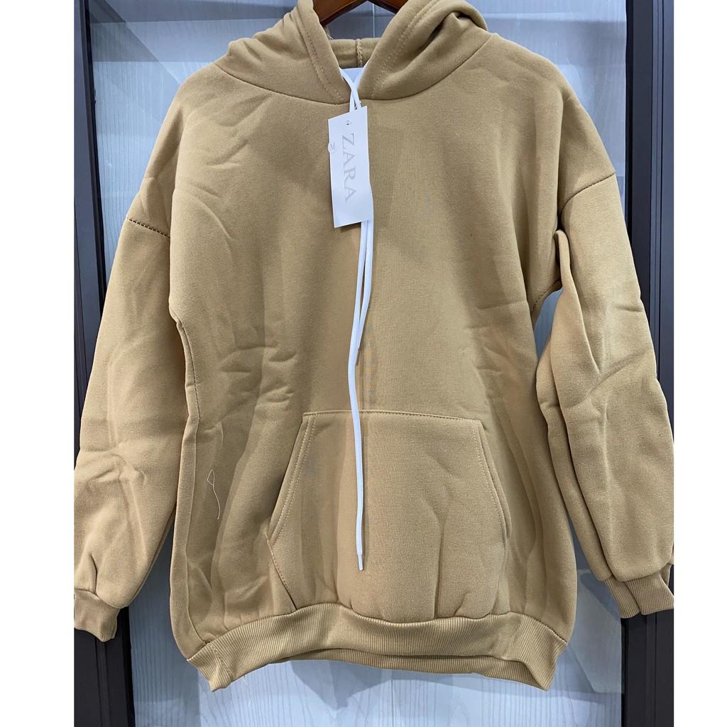 Áo hoodie trơn nỉ bông Hàn Quốc Chất Lượng