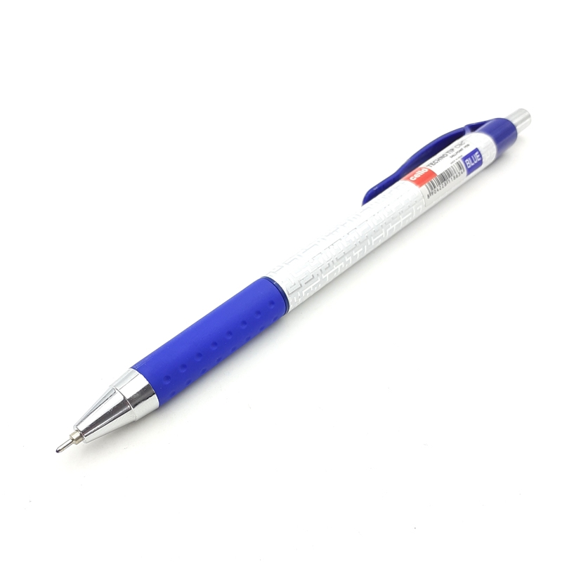 Bộ 3 Bút Bi Bấm Cello Techno Tip Clic 0.6mm - Màu Xanh