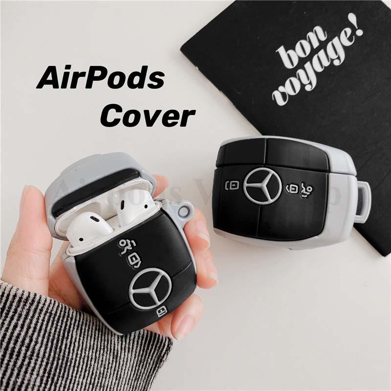 Ốp dành cho Airpods 1/2 và cho Airpods Pro chìa khóa xe đẳng cấp silicon 3D cao cấp