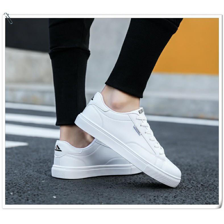 Giày Thể Thao Sneaker Da Nam G14 DA ( TRẮNG ) Mẫu mới Hot Trend phong cách Korea