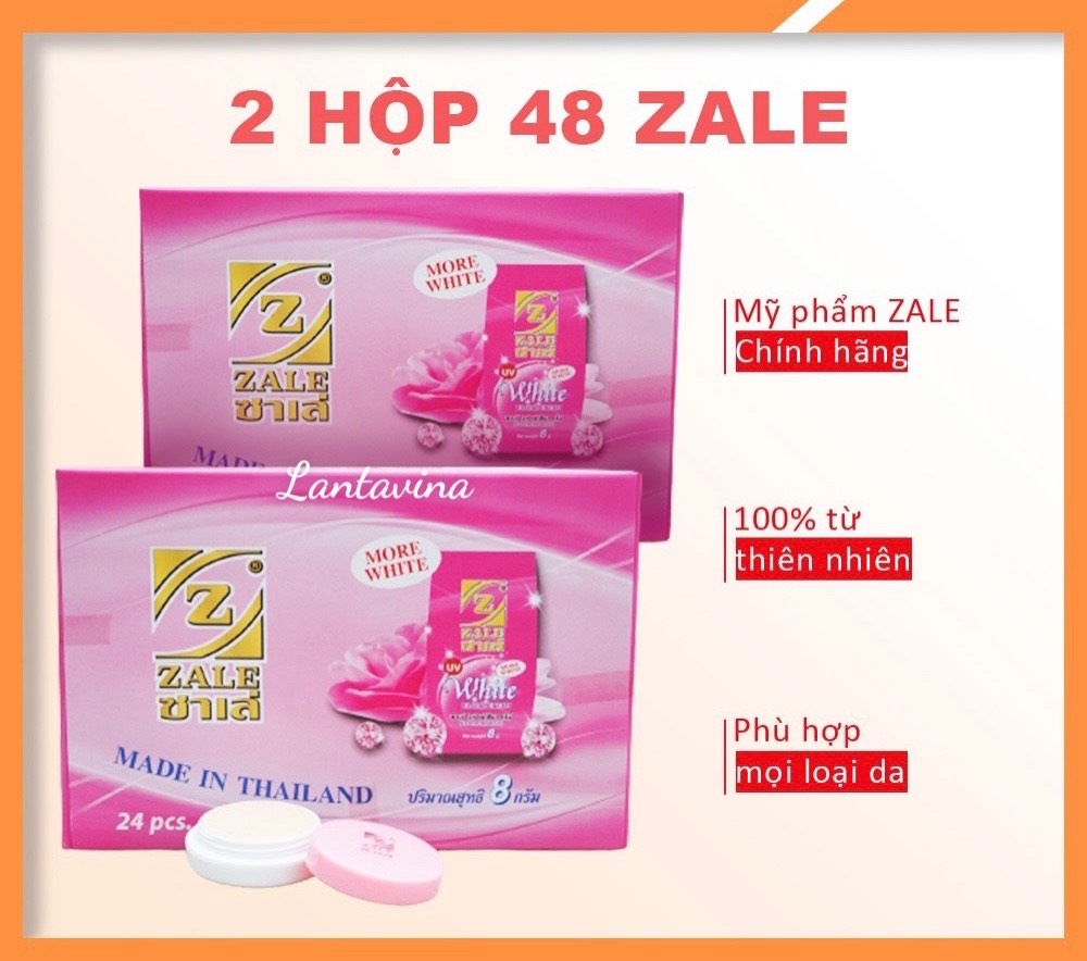ZALE - KEM DƯỠNG TRẮNG DA ZALE HỒNG 8G - NHẬP KHẨU - Hộp 24 hủ
