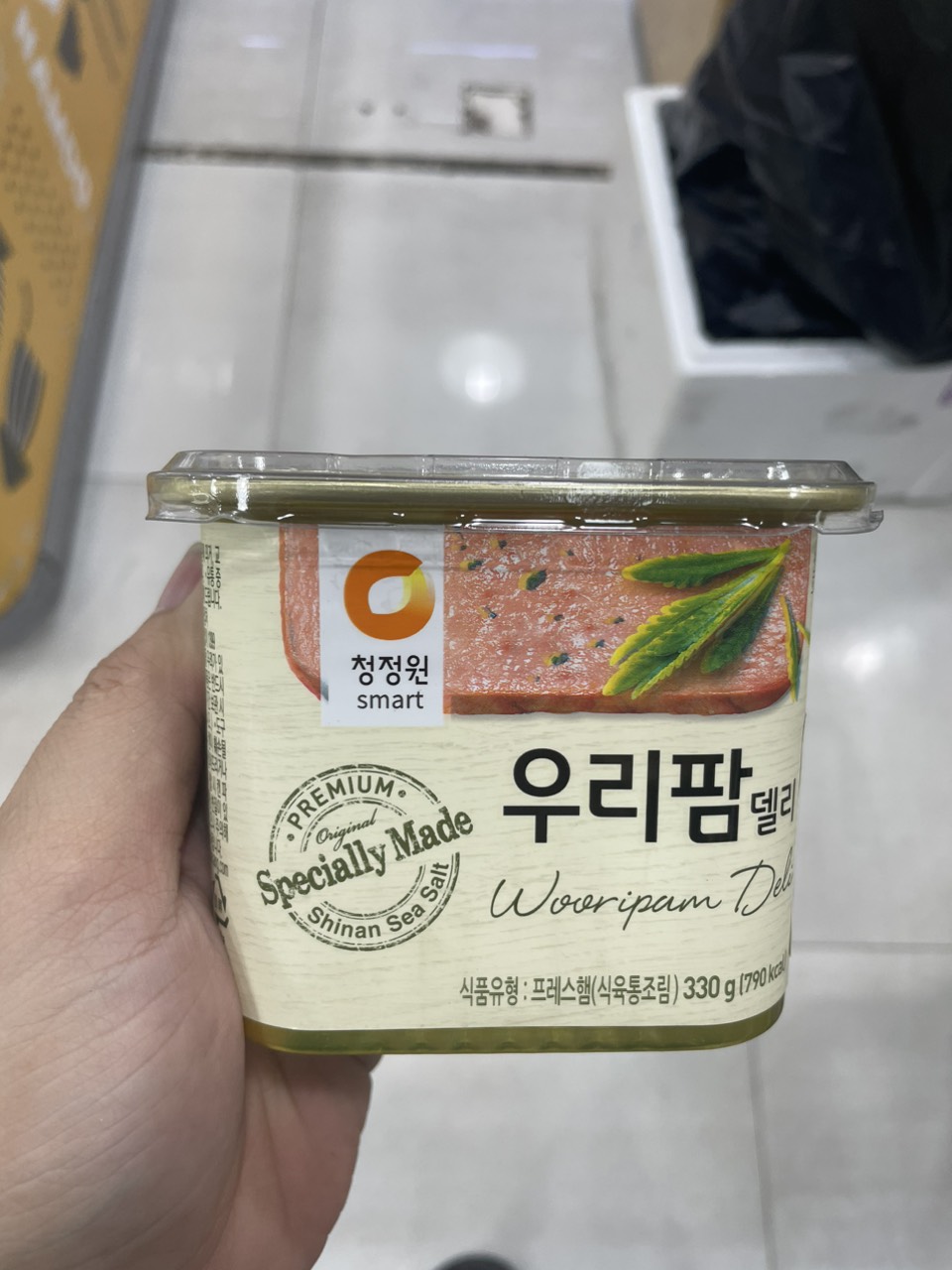 Thịt Hộp Woori PAM Daesang Hàn Quốc Hộp 330G/ 대상) 우리팜 델리 330G