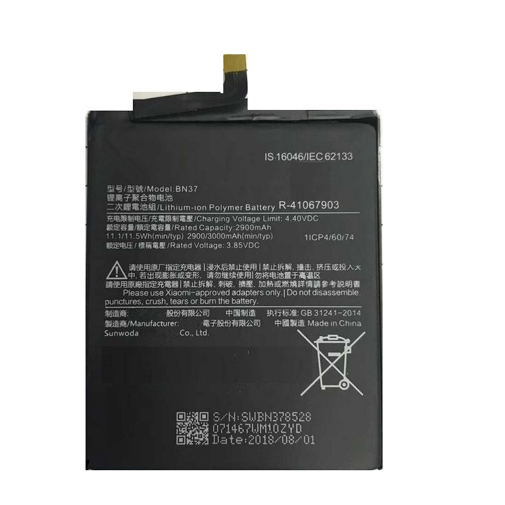 Pin thay thế cho Xiaomi Redmi 6A 2900/3000 mAh