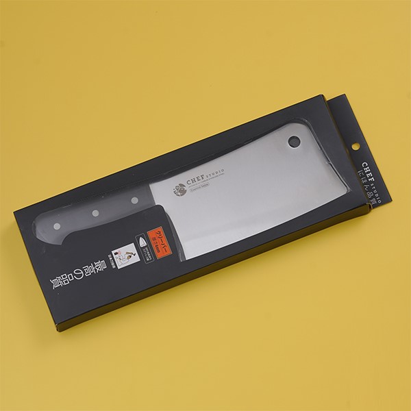 Dao chặt nhà bếp Chef Studio Essential Cleaver 175mm. Lưỡi thép SUS420-HC, độ cứng 57HRC, Cán gỗ pakka full-tang chắc chắn, đầm tay, nắp chặn bằng thép không gỉ - CHS 205