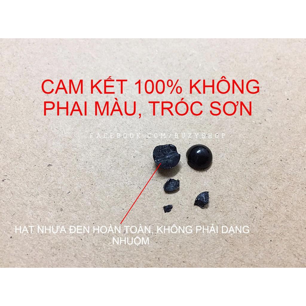 hạt nhựa đen xỏ vòng nguyên liệu handmade, phụ liệu thủ công