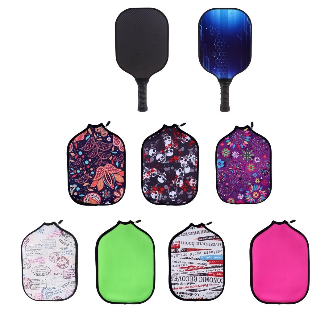 Premium Neoprene Pickleball Paddle Cover Zipper Sleeve Protective Case