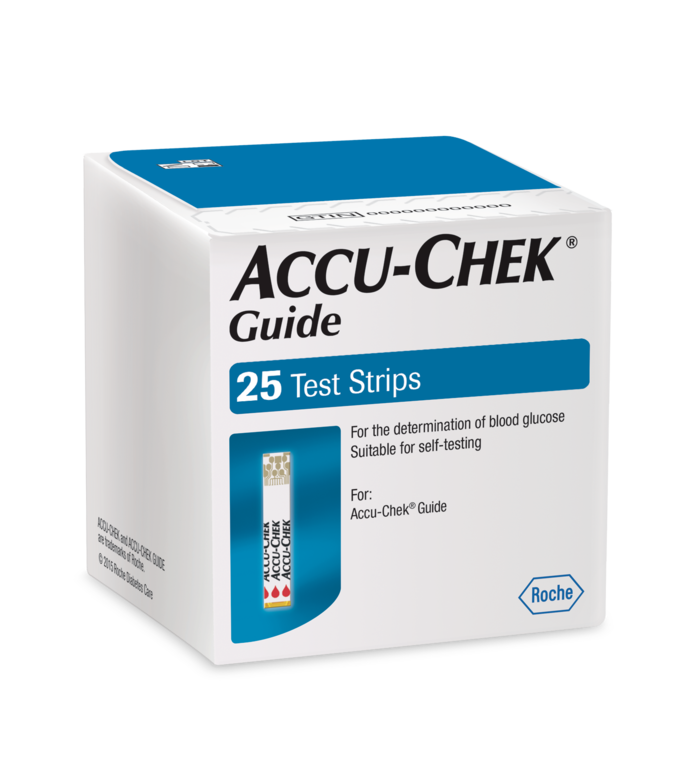 [TRỌN BỘ] Máy Đo Đường Huyết Accu-Chek Guide Kèm 25 Que Thử Và Trụ 6 Kim Lấy Máu ,Tem Phụ Tiếng Việt