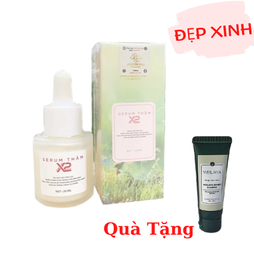 Serum X2 khử thâm nách, bẹn, tay chân, giúp làm trắng da tự nhiên Huyền Phi Tặng Kèm Gội (Xả) Mini Weilaiya Ngẫu Nhiên