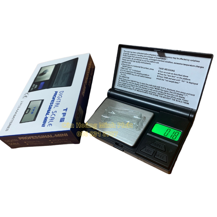 Cân Điện Tử Bỏ Túi TPS MN Định Lượng 0.01g đến 300g