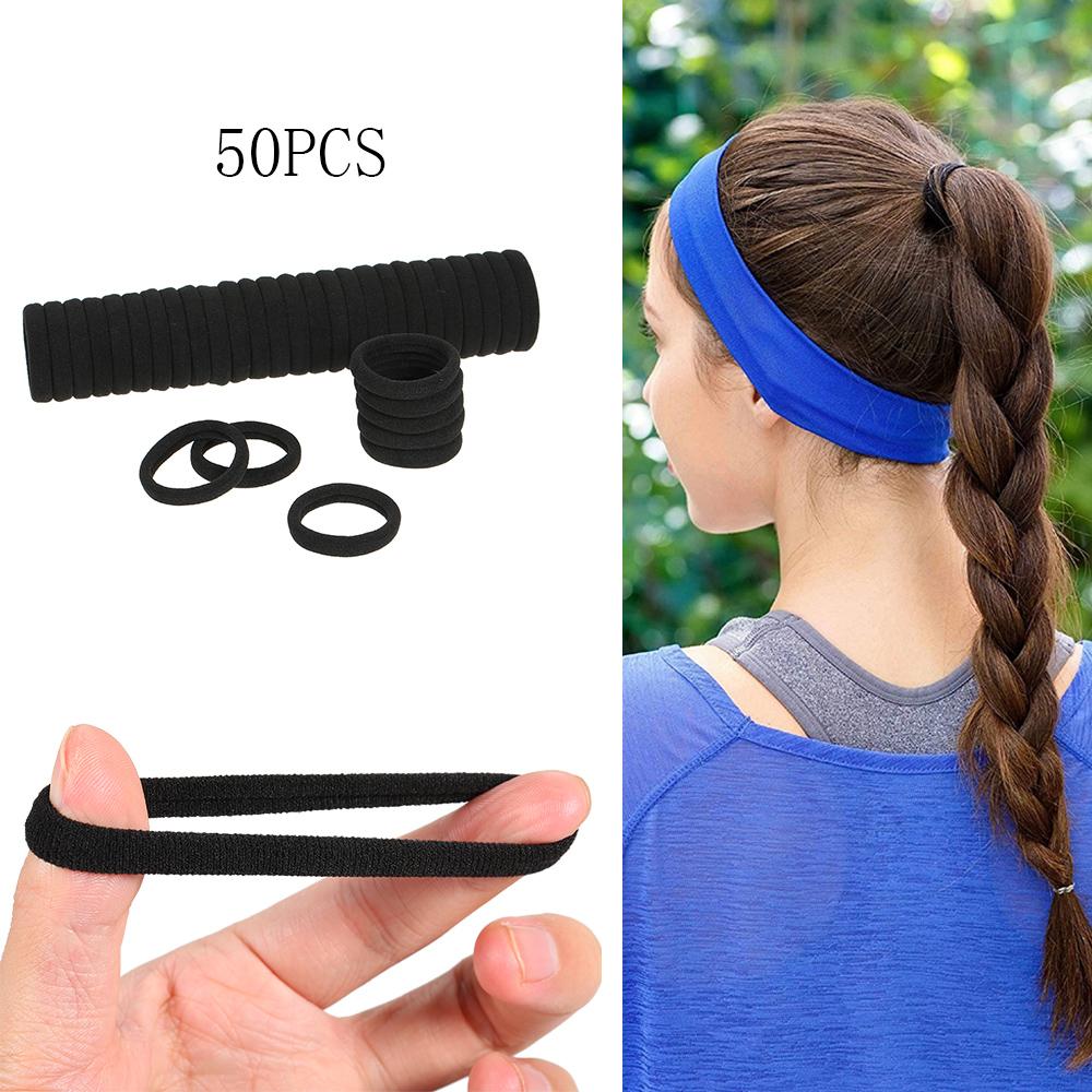 Set 50 Dây Buộc Tóc Thun Co Giãn