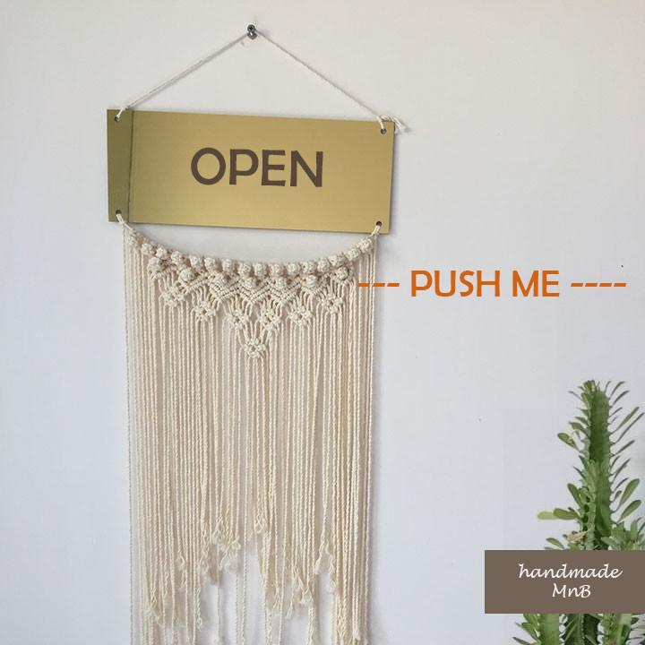 Bảng treo cửa OPEN - CLOSE - Trang trí nhà cửa, homestay của bạn