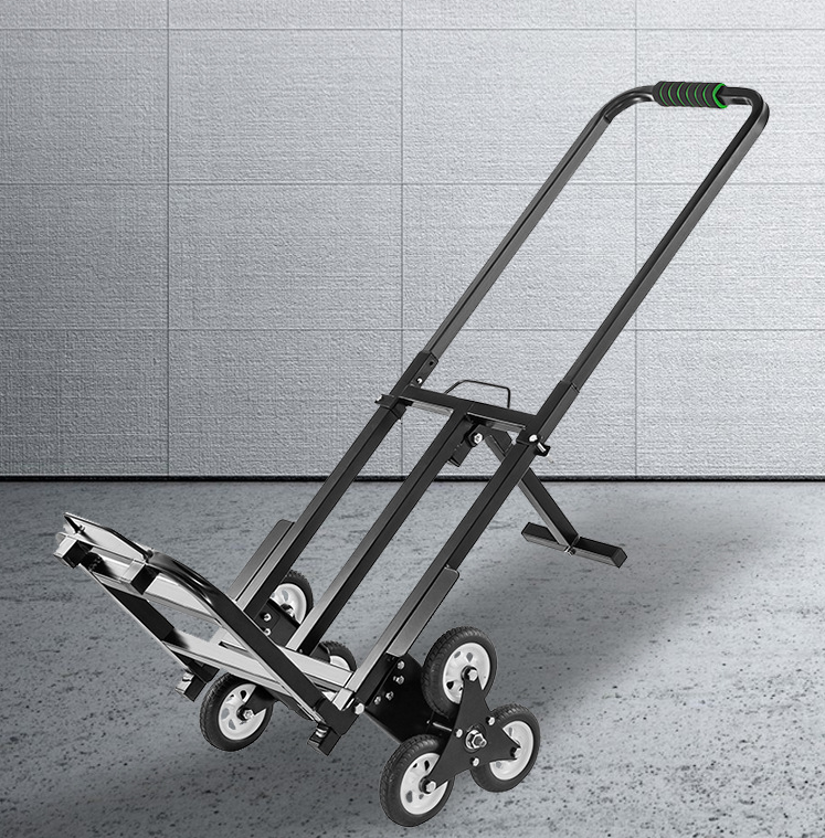 Xe kéo hàng hỗ trợ vận chuyển leo cầu thang 6 bánh gấp gọn Portable Trolley with Three-Wheel Chassis 200kg Max
