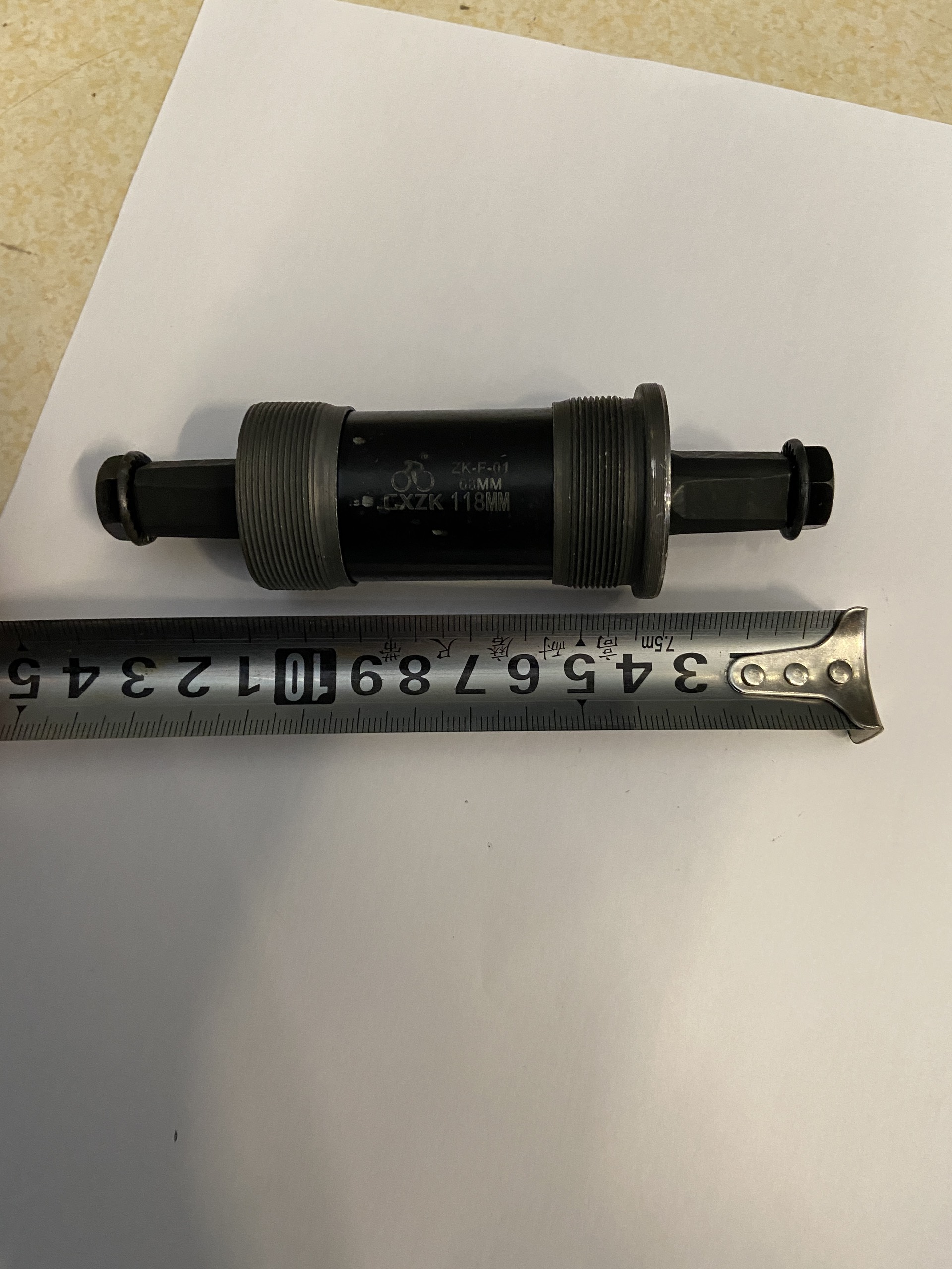 Trục giữa xe đạp Vòng Bi Bạc Đạn Cao Cấp kích cỡ 113mm 118mm 120mm 126mm 127mm