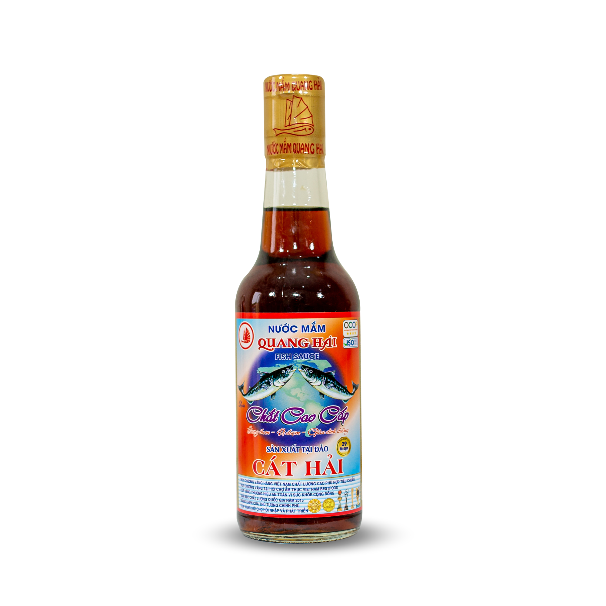 Nước Mắm Truyền Thống Cát Hải - Quang Hải, loại Chắt Cao Cấp 29ºN, chai 300ml