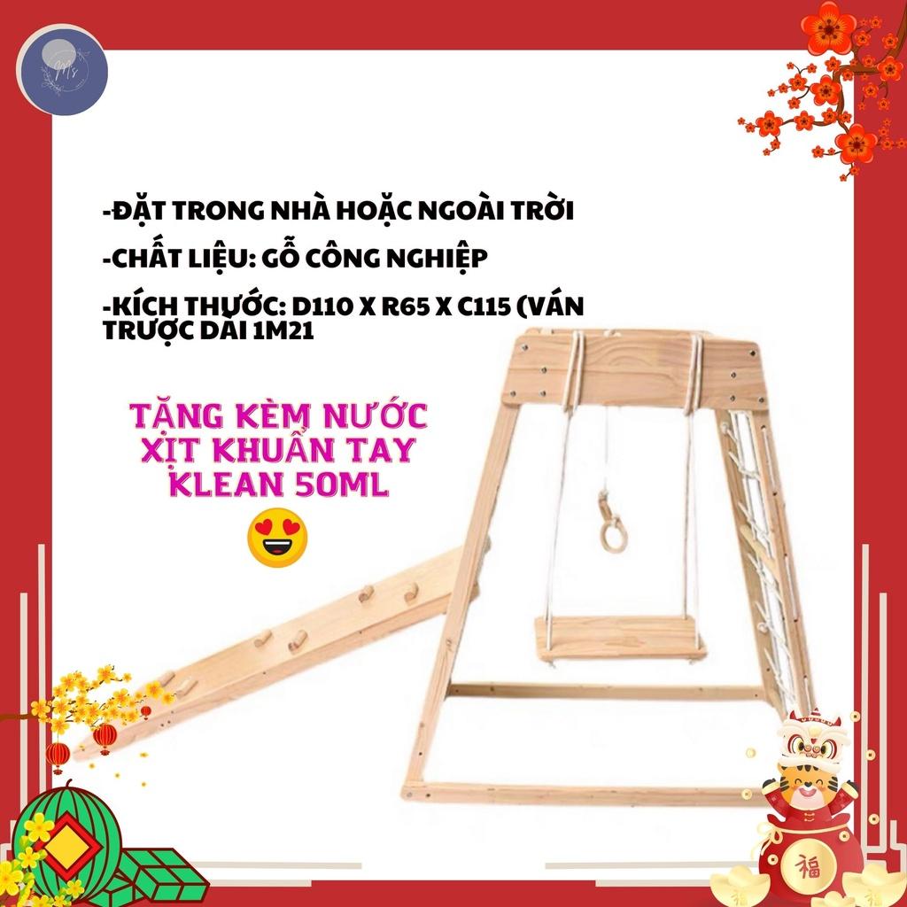 Khung leo gỗ loại đơn cho bé chơi trong nhà - LOẠI ĐƠN