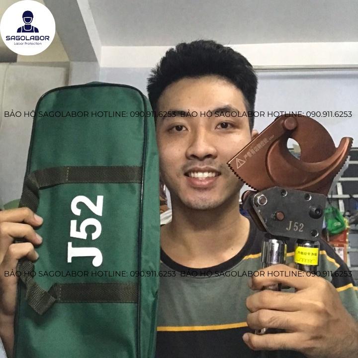 J52 Dụng cụ kiềm kềm kìm nhông cắt cáp điện lực đồng nhôm sắt thép ACSR
