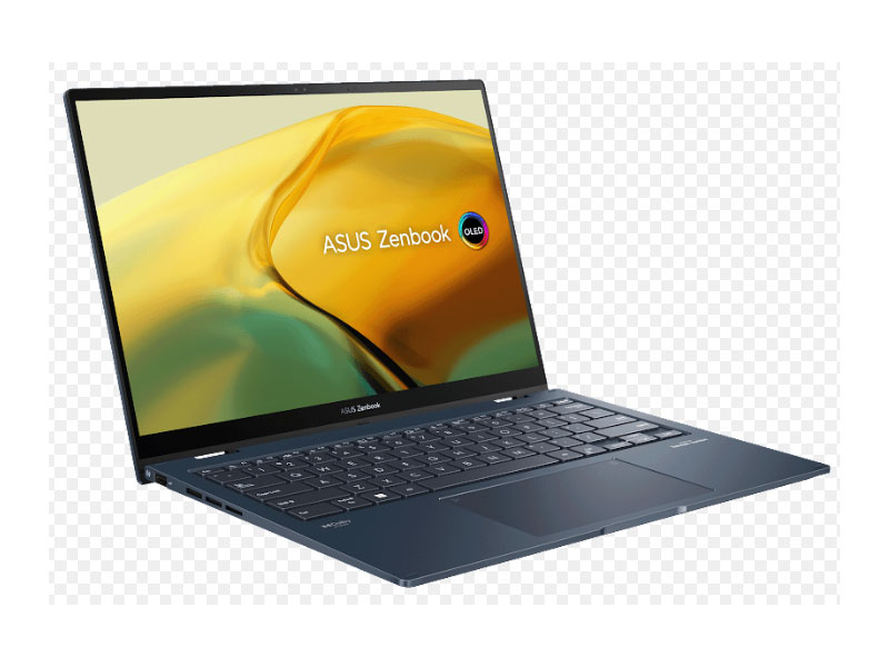 Laptop Asus Zenbook 14 Flip OLED UP3404VA-KN039W (Intel Core I7-1360P | 16GB | 512GB | Intel Iris Plus | 14.0-inch OLED WQXGA+ | Win 11 | Xanh) - Hàng Chính Hãng - Bảo Hành 24 Tháng