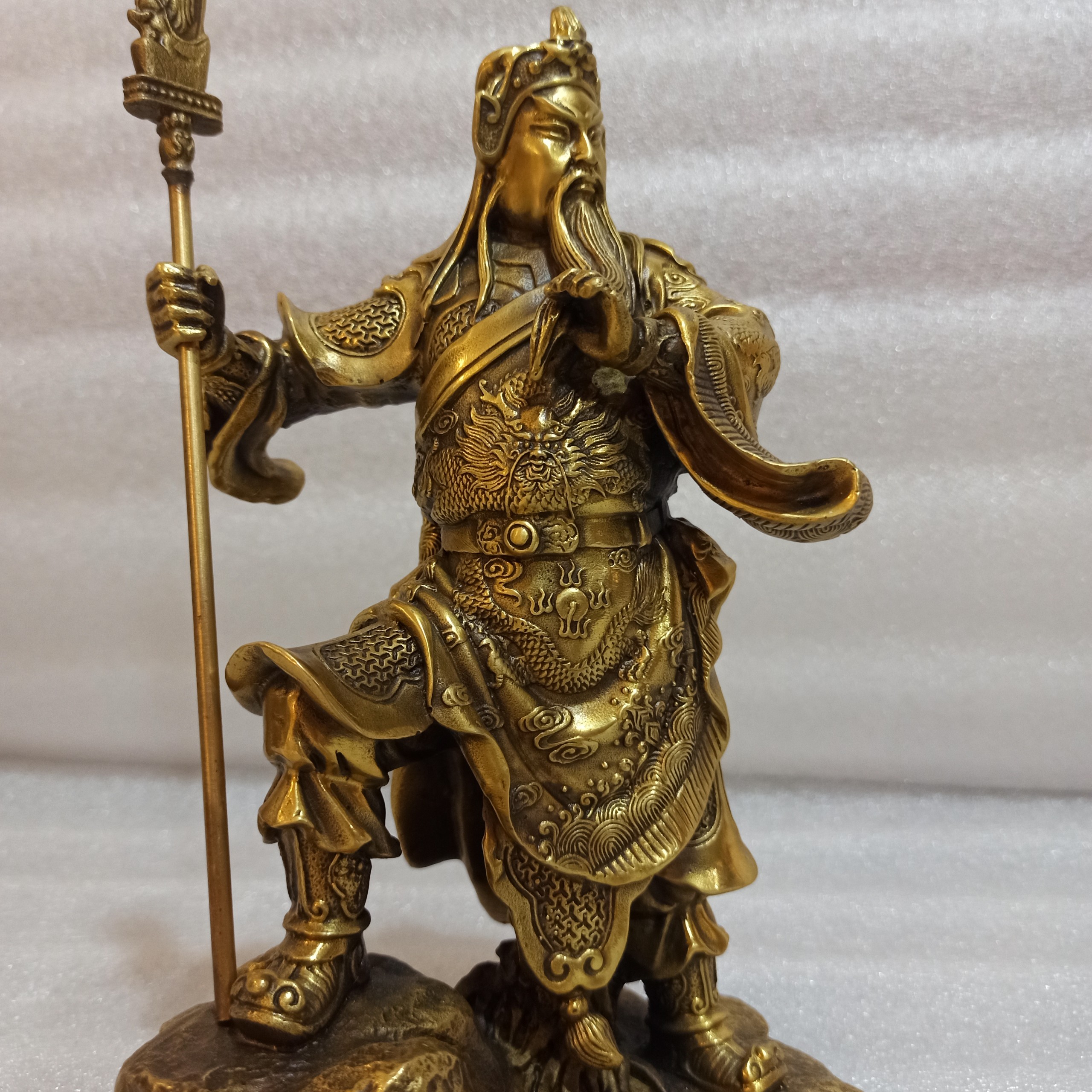 Tượng Quan Công bằng Đồng, Quan Vân Trường Bằng đồng vàng, Tượng Quan Công Xách Đao, Tượng Đồng Phong Thủy