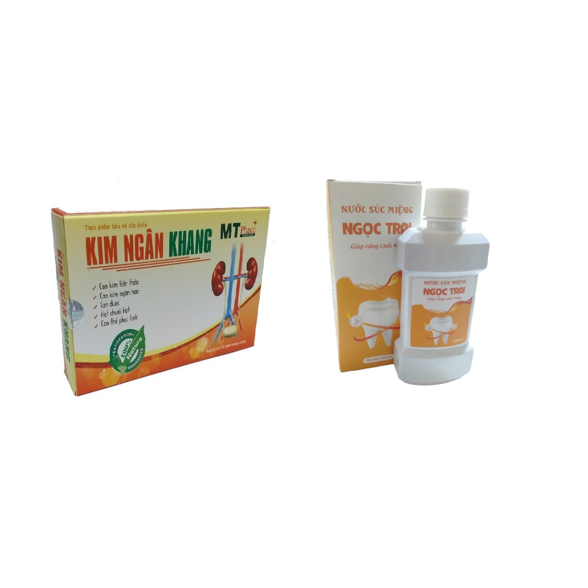 TPBVSK Kim Ngân Khang&Thực phẩm bảo vệ sức khỏe Nước Súc Miệng Ngọc Trai
