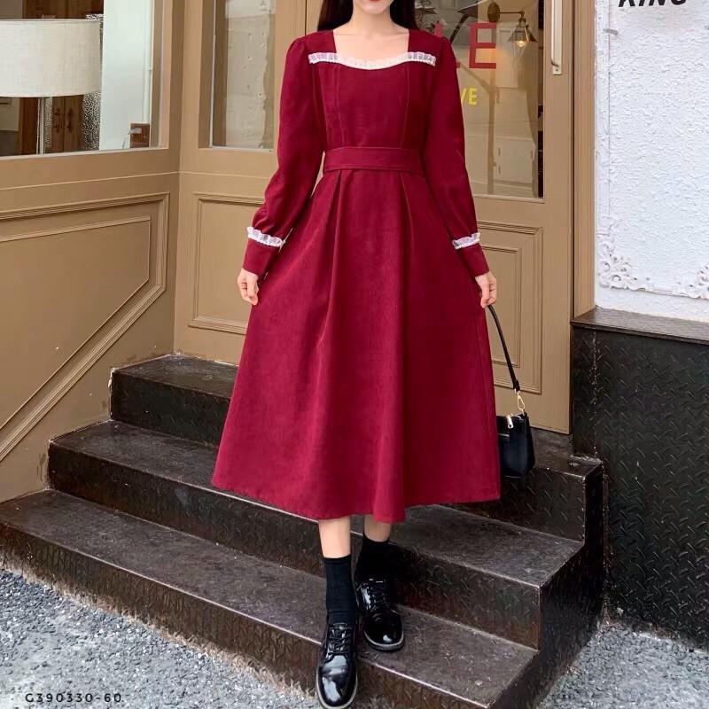 Đầm dạ nhung cho con bú sz M- xxl KÈM ẢNH THẬT