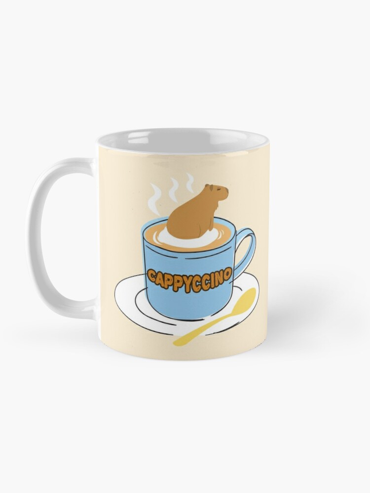 Cốc sứ uống nước cappyccino capybara fun coffee