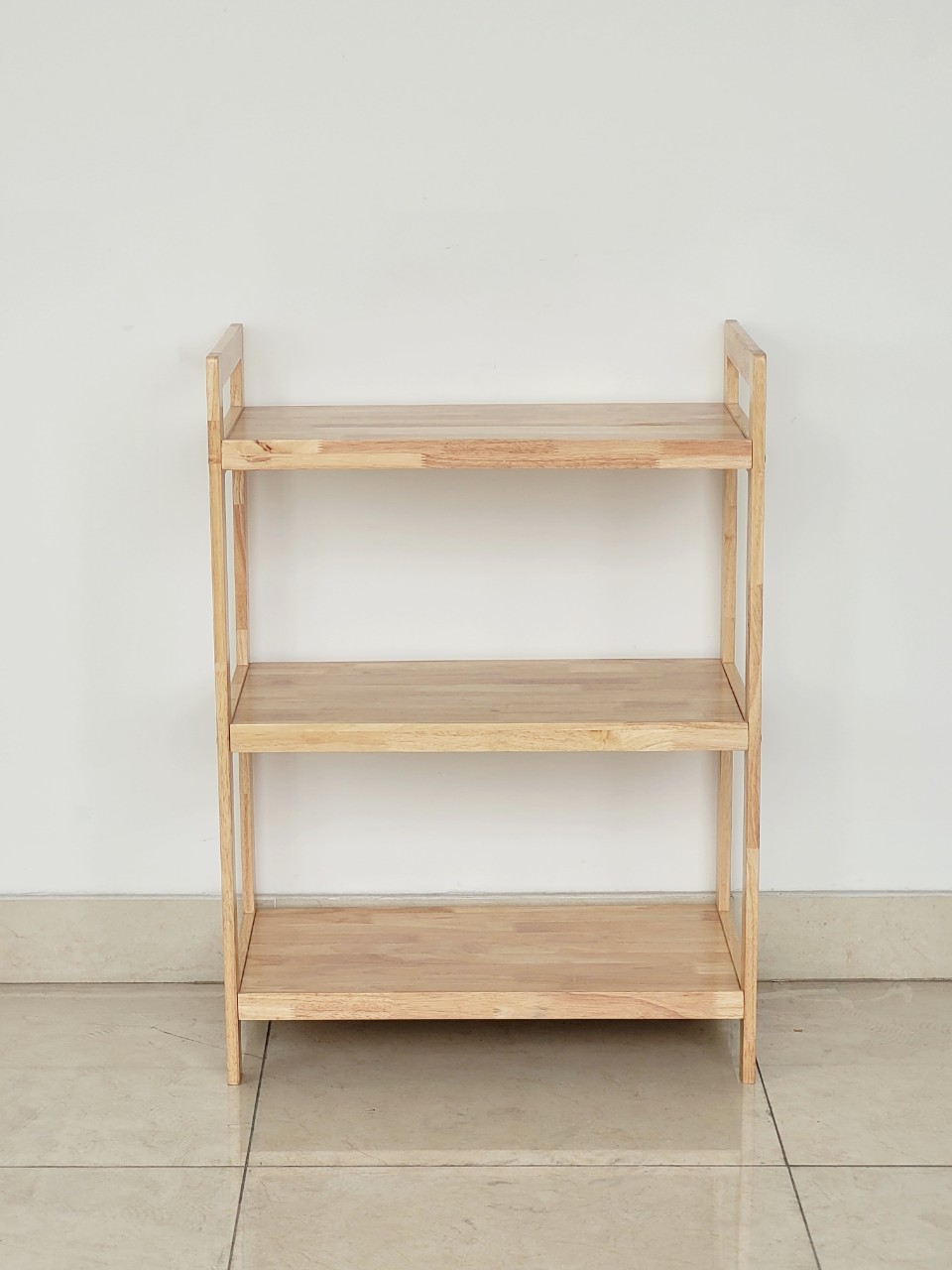 Kệ Gỗ Cao Su 3 Tầng Ngang 63cm Nhiều Màu Để Dụng Cụ Bếp, Lò Viba, Lò Nướng, Nồi Cơm Điện - Hàng VN Xuất Khẩu